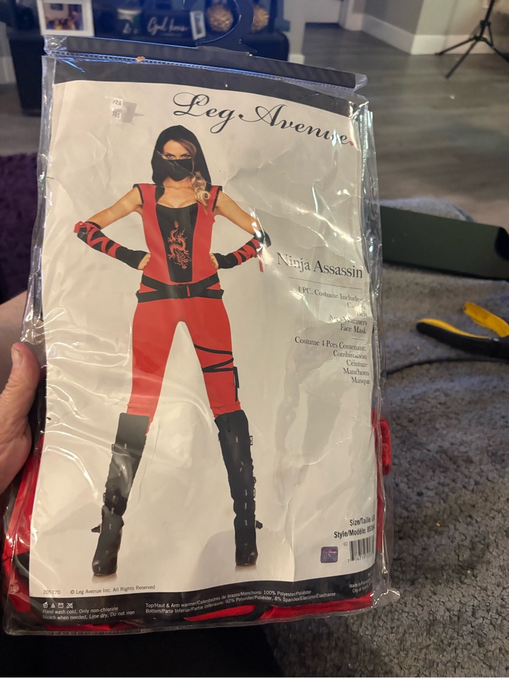 Leg Avenue Red Ninja Assassins w Costume